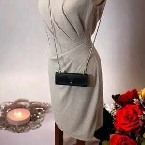 Versace MEDUSA Mini Crossbody  BLACK SUNGLASS Lipstick Carrier Case w Chain VNTG